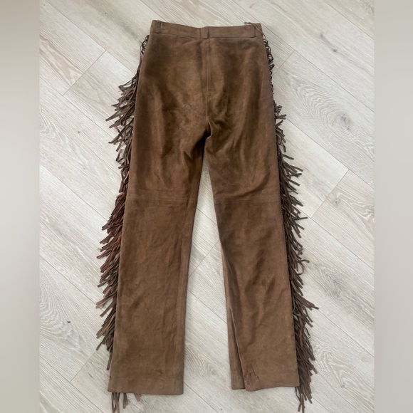 Scully Brown Fringe Boot Cut Pants- Western style! - Picture 5 of 9